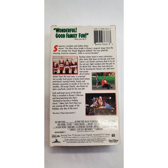 The Santa Clause VHS Tape 1998 - Tim Allen - Picture 2 of 5